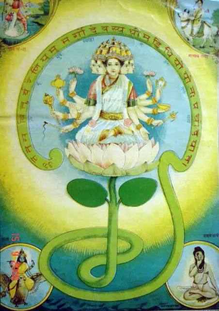The Gayatri mantra and devi gayatri